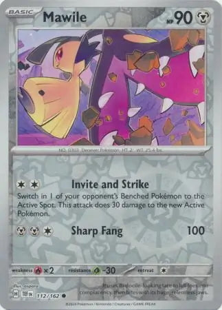 Temporal Forces Mawile #112/162 reverse holo